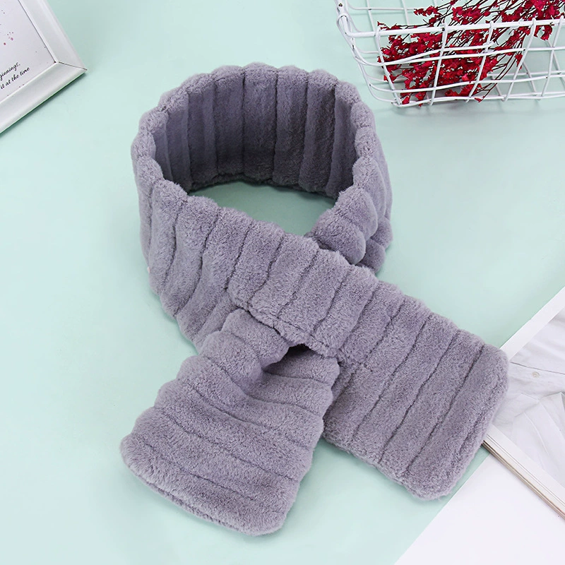 Demi-season plush strip, fashionable universal comfortable keep warm scarf, 2020, family style