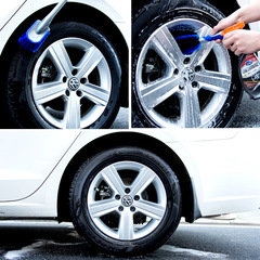 Wheel hub brush, long handle tire brush, cleaning tool, car tire brush, special for powerful decontamination