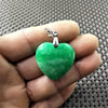 Fuchsia double-sided pendant heart shaped jade heart-shaped, wholesale