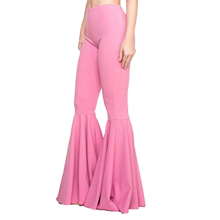 Vêtements pour femmes sirène grande taille taille haute slim élastique loisirs mode évasé YH8051_voghion.com