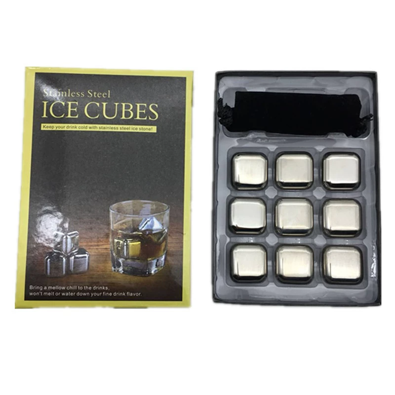 Ice cubes stainless steel for whiskey, Amazon