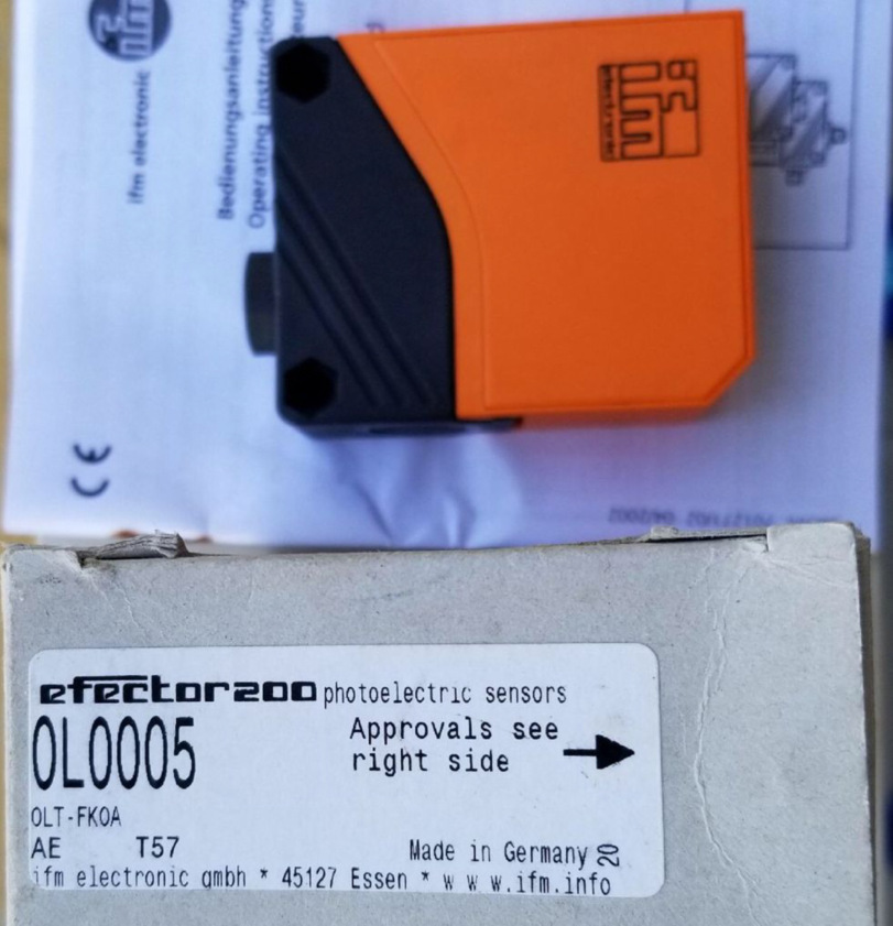 原装德国易福门ifm漫反射传感器OL0005 OLT-FKOA漫反射光电开关
