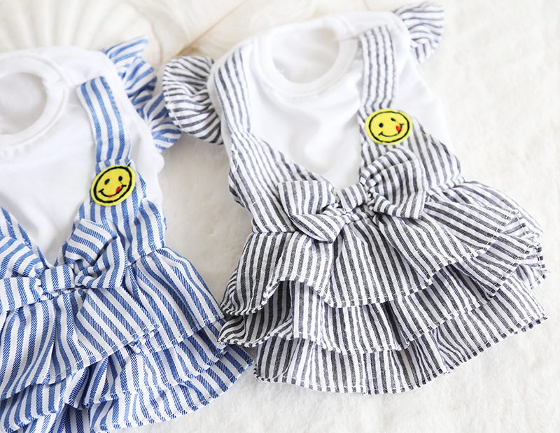 笑脸背带蛋糕裙