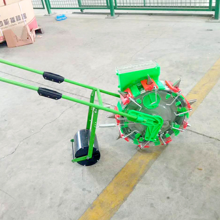 手推式棉花大豆花生玉米播种器 滚轮点轮精量播种机