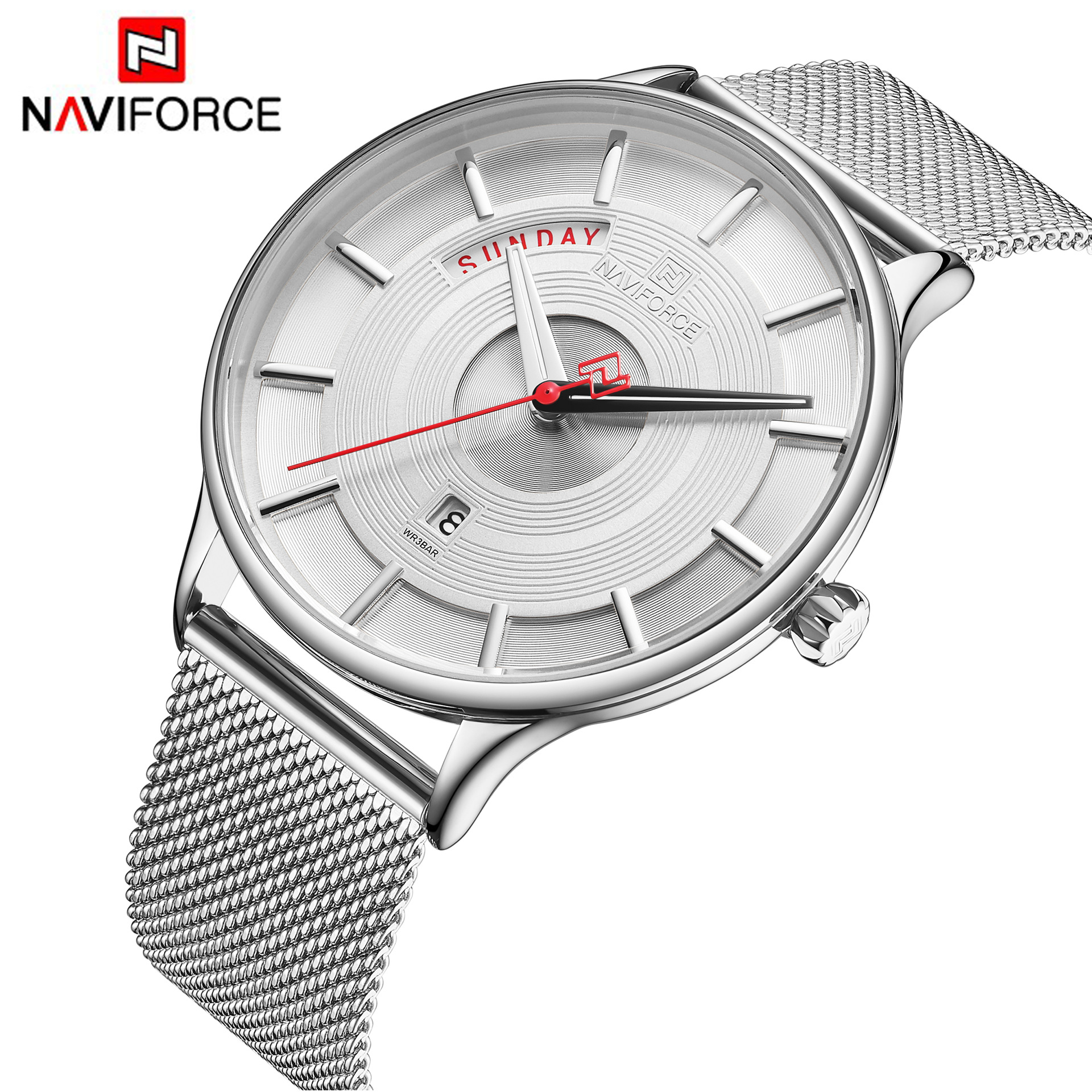 3007 NAVIFORCE/Lingxiang Montre pour homme avec calendrier et réseau d'affaires_voghion.com