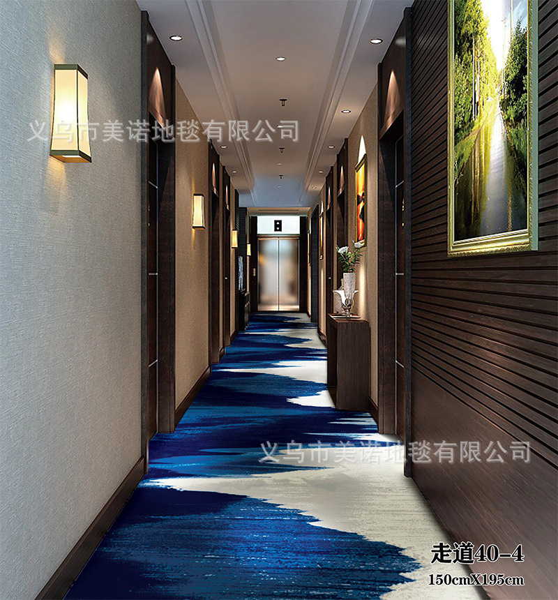 酒店走廊地毯现货 2米宽幅 高清印花宾馆过道走道地毯 长廊毯-阿里巴巴