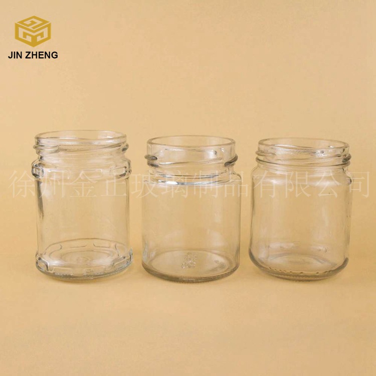 现货批发 200ml酱菜瓶 透明果酱瓶 玻璃蜂蜜瓶 现货调味瓶批发