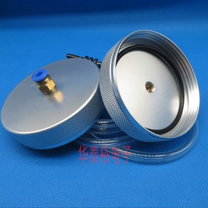 Dispensing Syringe High Voltage Resistant 500CC Thickeneded Aluminum Back Cover Dispensing Syringe Dispensing Machine ACCessories Adapter Connector