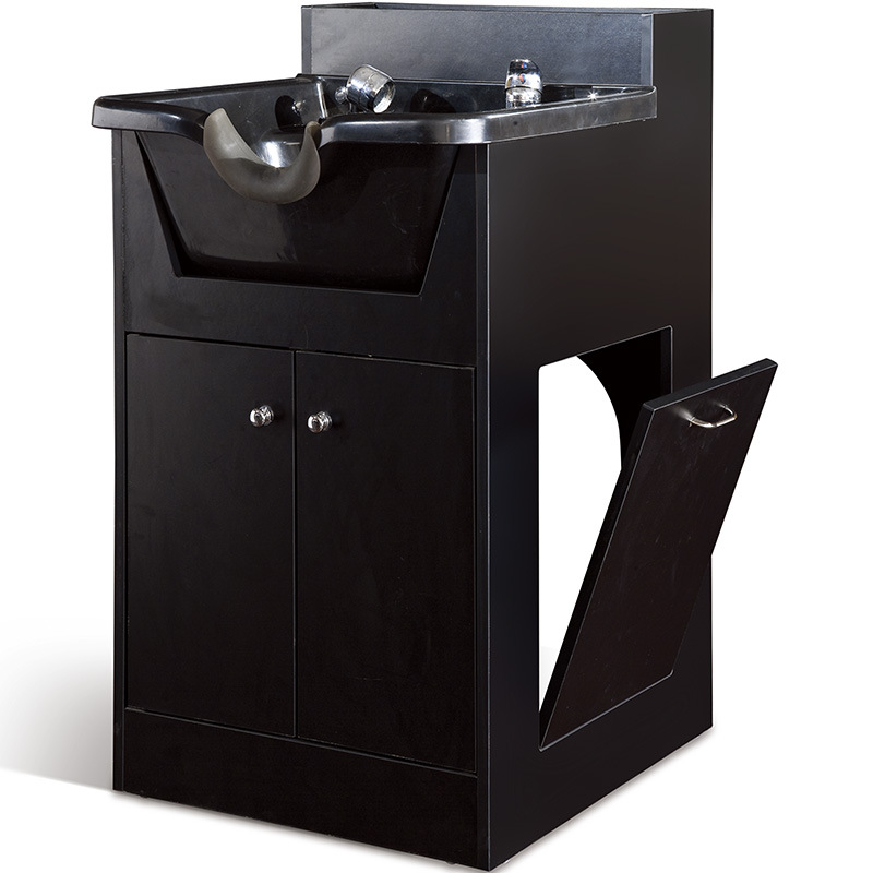 Retro simple sentado lavado punzón gabinete salón de pelo toalla gabinete de almacenamiento lavabo 6012 image 3