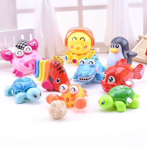 Wind-up infant children's wind-up toy turtle 0-1-2 years old crawling baby puzzle car animal combination