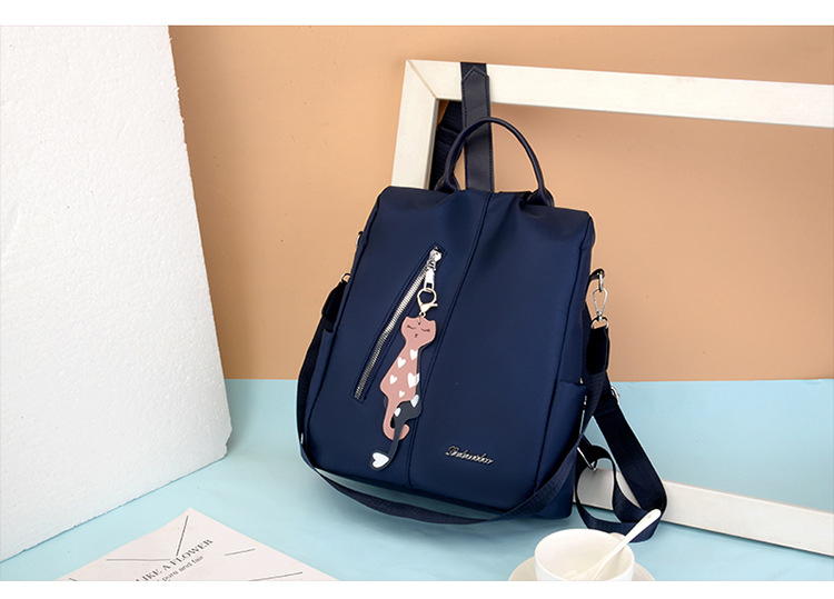Women's Gender Waterproof Letter School Daily Women's Backpack Functional Backpack