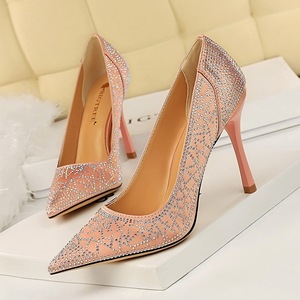 Fashion High-heeled Shoes Female Slender Shallow Point Sexy Banquet 