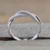 Ring with pigtail, zirconium, fashionable accessory, wish, European style, 750 sample gold, micro incrustation, wholesale