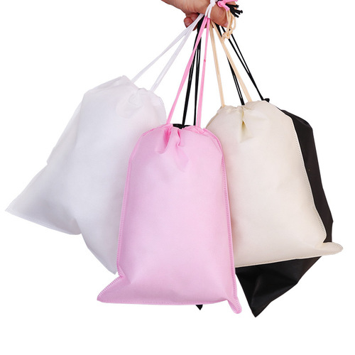 Non-woven Drawstring Pocket Drawstring Gift Bag Clothing Shoe Packing Bag Travel Clothing Storage Bag Toy Organizing Bag