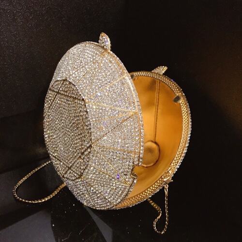 BL130 three-dimensional diamond shape diamond dinner bag full of diamond crystal bag foreign trade ladies clutch bag banquet women's bag