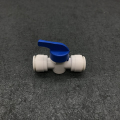 Water Purifier Quick Connector Accessories Wholesale Filter Purifier 3-way Ball Valve Through Valve Accessories Drinking Water PE Pipe