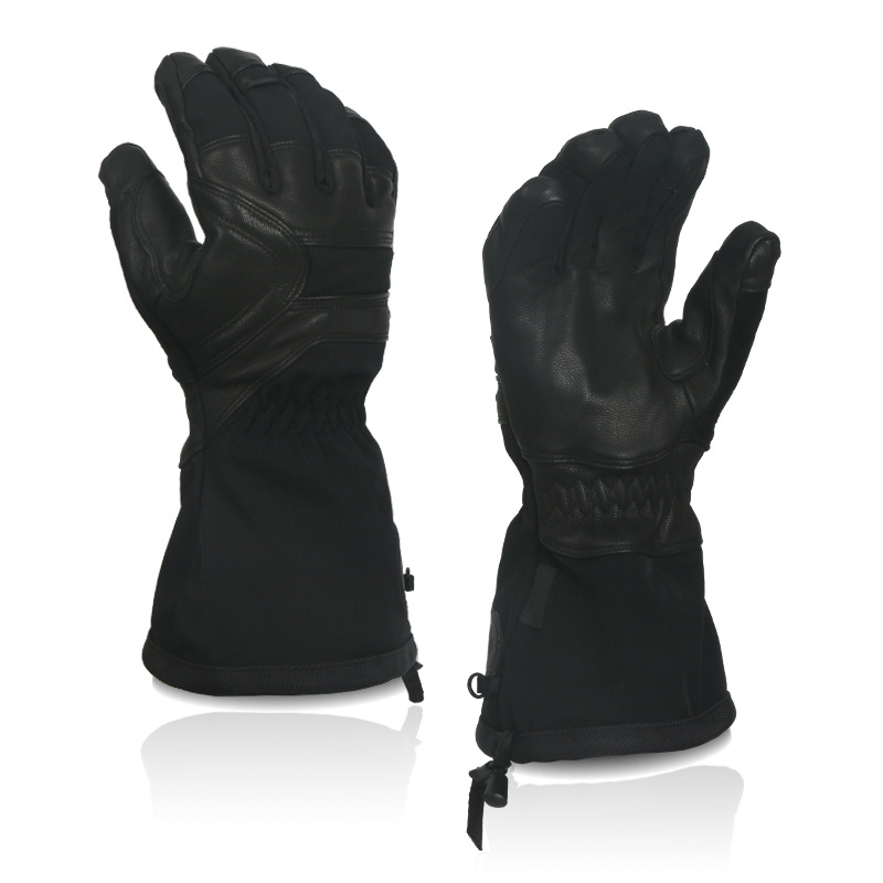 真皮滑雪手套美棉3M高透防水套滑雪手套