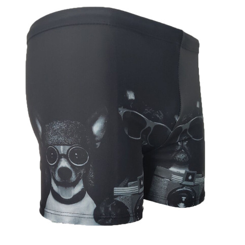 New style swimming trunks for men with boxer print, plus size hot spring beach trunks, fashionable men's swimwear, swimsuits and swimming trunks wholesale
