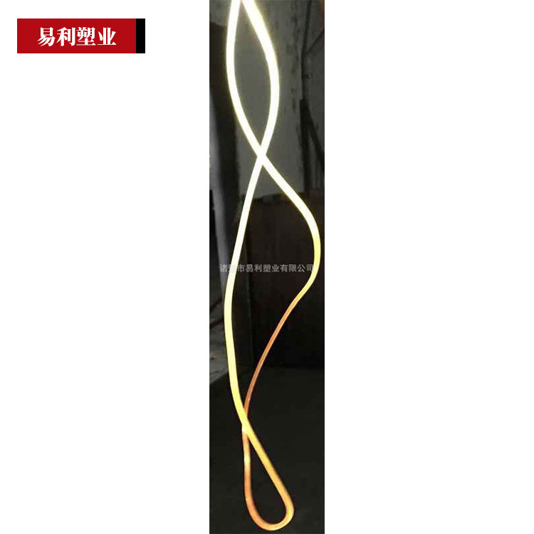 厂家直销 0.8MM导光塑料软胶条 12MM透明塑料胶条批发