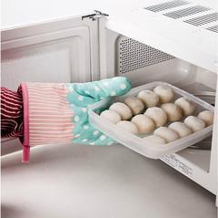 Insulated gloves microwave oven baking gloves thickened high temperature resistant microwave gloves kitchen anti-scalding gloves