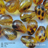 15-21mm transparent spots football water droplet pearl pearl pattern water drop-shaped pearl leopard water drops