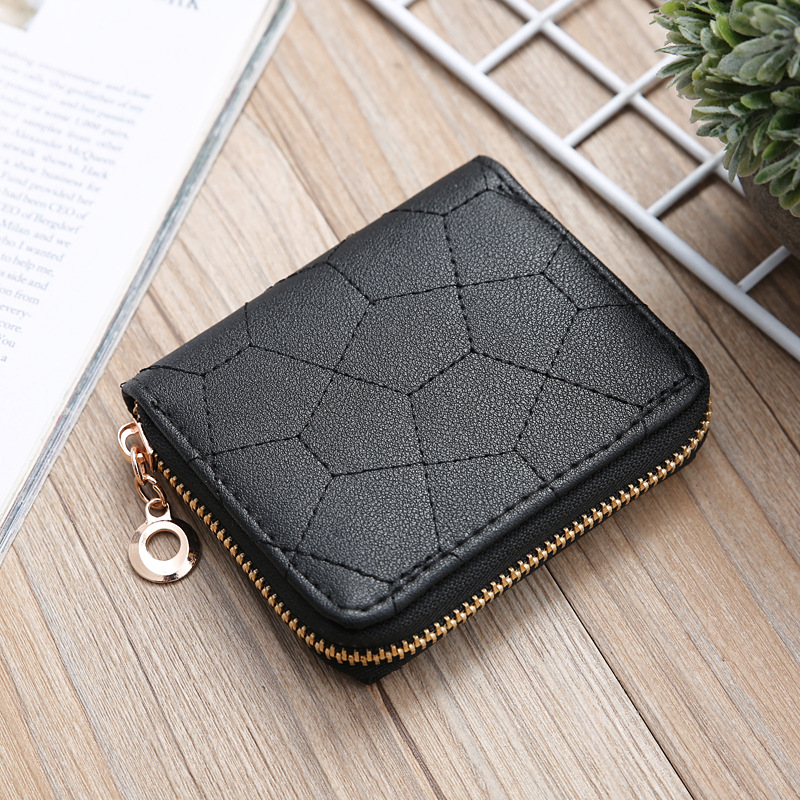 Korean Solid Color Embroidered Short Wallet Wholesale display picture 23