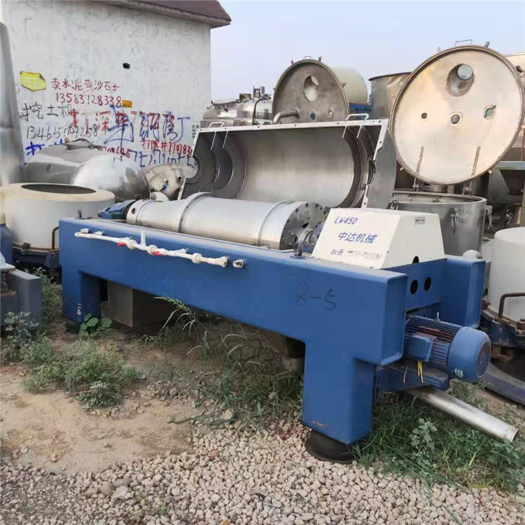 二手650型卧螺离心机 购销卧式螺旋卸料沉降离心机 不锈钢离心机