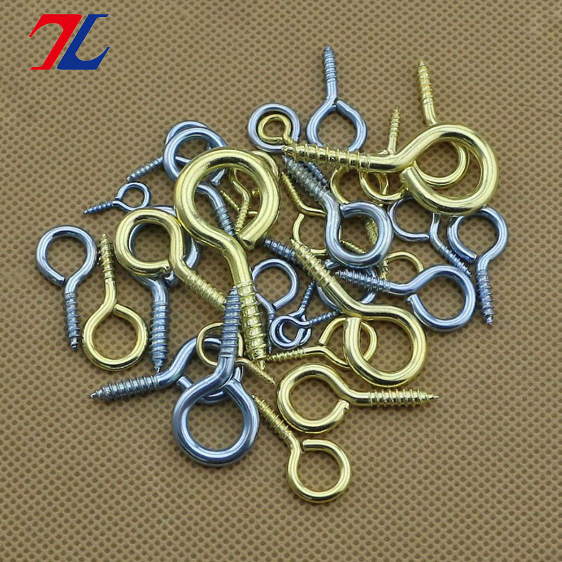 羊眼自攻螺丝(闭口) 灯钩 螺纹铁挂钩 自攻钩 羊眼圈钩 0#-14#