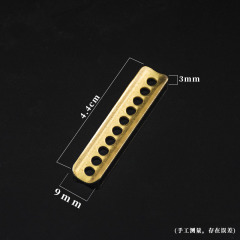 Tea tray, copper art pipe, copper sheet, drain pipe, corner water filter drain pipe, stone solid wood root carving tea table accessories