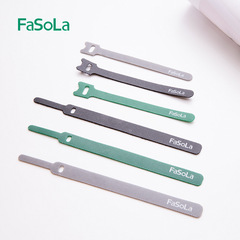 FaSoLa Cable Organizer Clip for Charging Cables, Cable Management Tool, PC Cord Winder, and Velcro-Based Tidy Device
