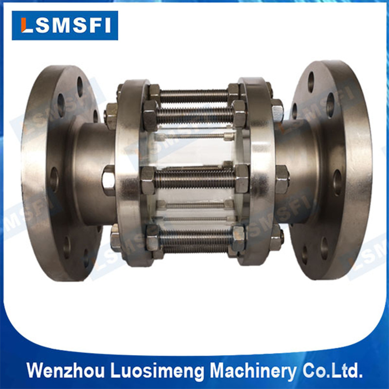 不锈钢304法兰视镜 管道硼硅钢化玻璃视盅视窗指示器 量大优先