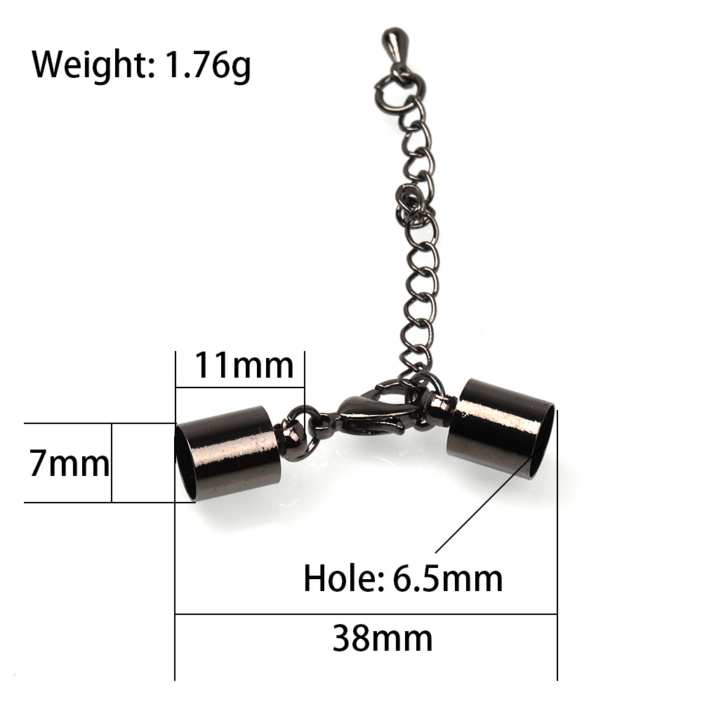 20g Weight Extension Chain Jewelry Making Type 4*8mm, 5*9mm, 6 * 10mm Jewelry Making Size DIY Jewelry Accessories Classification 1 Piece Quantity Copper Material Solid Color Pattern Plating Design Casual, Simple Style Style 1 Piece Copper 4*8mm 5*9mm 6 * 10mm Jewelry Accessories 10