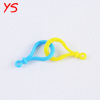 Acrylic hanging question mark buckle bulb buckle keychain candy color hanging DIY handmade jewelry pendant material