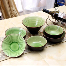 工廠直銷創意碗日式餐具面碗陶瓷碗套裝日用品冰裂餐具喇叭斗笠碗