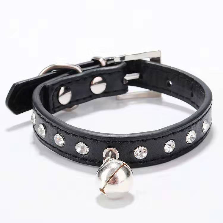 Mascotas collar de campana de diamante perro gato cuerda de tracción Boomerang VIP pequeño perro lindo pecho espalda fábrica directa