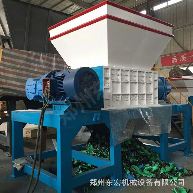 现货直售80型大油桶双轴破碎机 塑料机头料撕碎机 电路板撕碎机