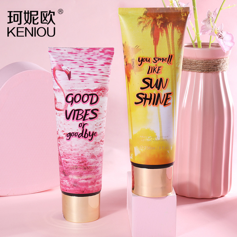 珂妮欧丝滑粉嫩香水身体乳补水透莹保湿嫩肤持久留香身体乳236ML|ru