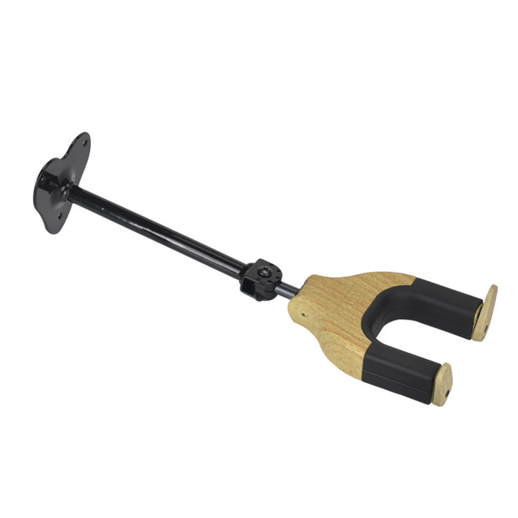 우드 컬러 하트 모양의 롱 후크