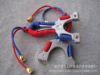 Zinc alloy spider slingshot fiber aiming spider filament slice flat slingshot.hunter.Steel bead mud pill