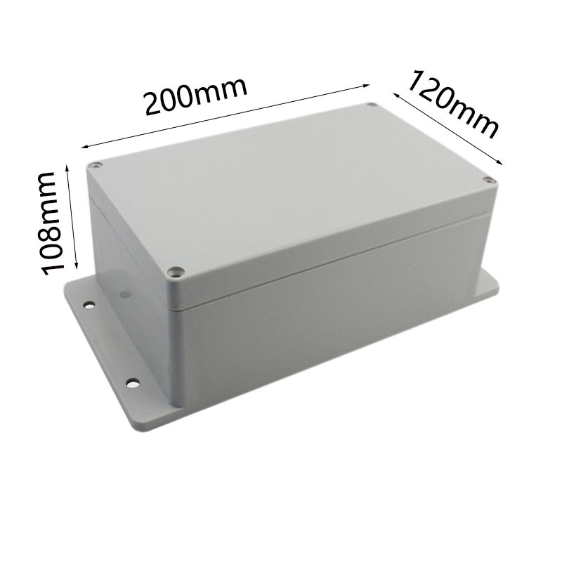 有固定耳防水盒锂电盒挂式密封仪器仪表壳监控外壳DIY加工