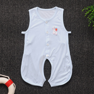 小螺号新款0-1岁婴幼儿开裆连体衣新生儿A类琵琶哈衣宝宝连身爬服