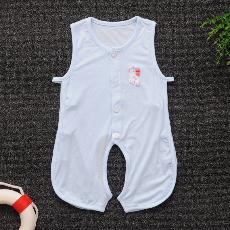 小螺号新款0-1岁婴幼儿开裆连体衣新生儿A类琵琶哈衣宝宝连身爬服