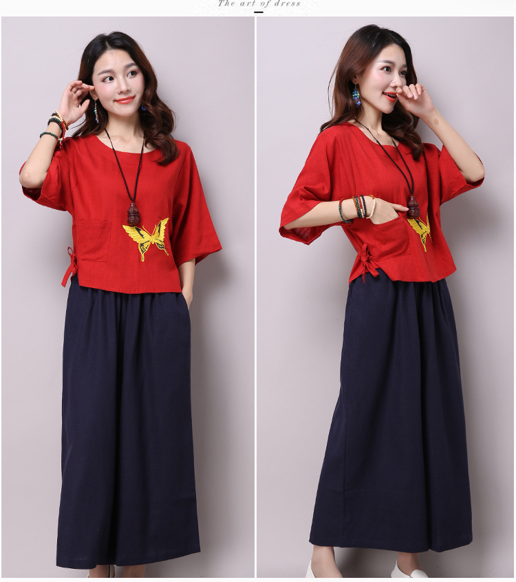 Costume femme en Coton et lin - Ref 3334032 Image 31