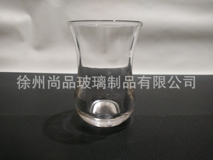 专业生产70ML高档玻璃烈酒杯 机压大肚束腰玻璃杯 广口广告杯