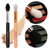 Wooden handle Flames Highlight brush wool Cosmetic brush Blush Trimming Beauty tool Brighten brush wholesale Cross border