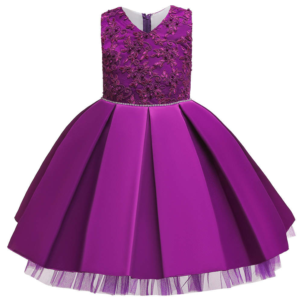 Nuevo Vestido Para Niños Niñas Princesa Pettiskirt Niña De Las Flores Vestido De Novia Vestido De Niños display picture 11