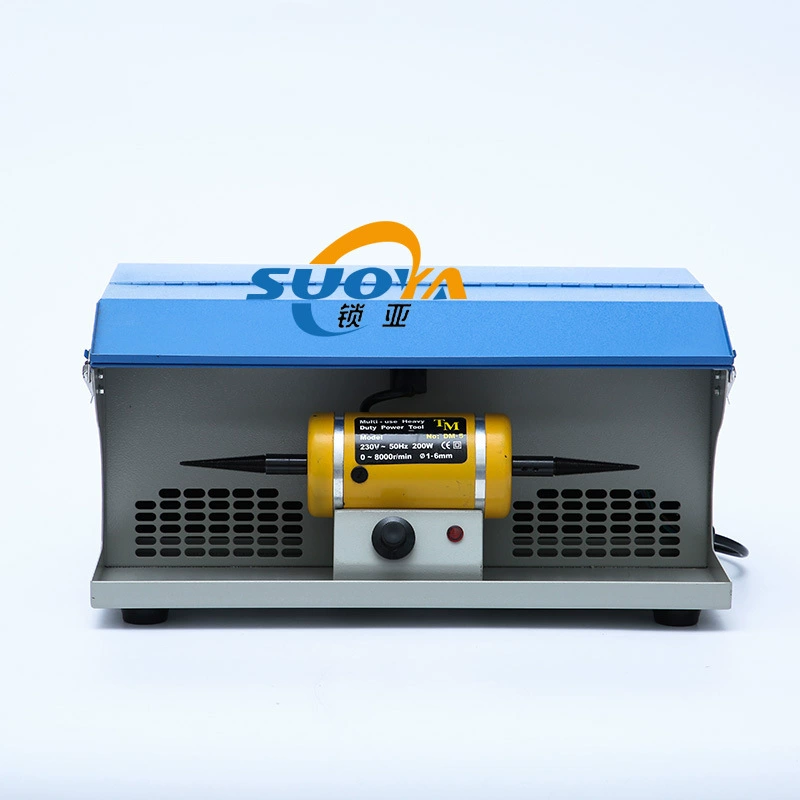 Вакуумная полировальная машина, настольная машина с двойной головкой, тканевый круг с лампой, шлифовальная машина с регулируемой скоростью, инструмент для полировки золотых и серебряных украшений