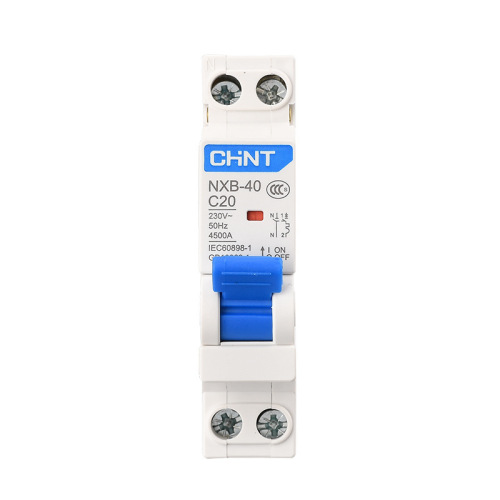 Chint household air switch small circuit breaker NXB-40 1P+N double in and double out C type small circuit breaker
