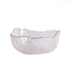 Nordic -style salad bowl Golden Border Hammer Datuton Turnive Bowl Vegetable Bowl Vegetable Big Glass Salad Bowl Team