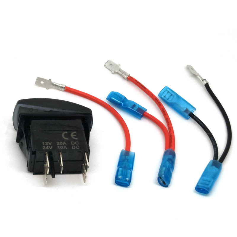 汽车改装LED灯开关 长条大灯开关, 牧马人改装开关配线